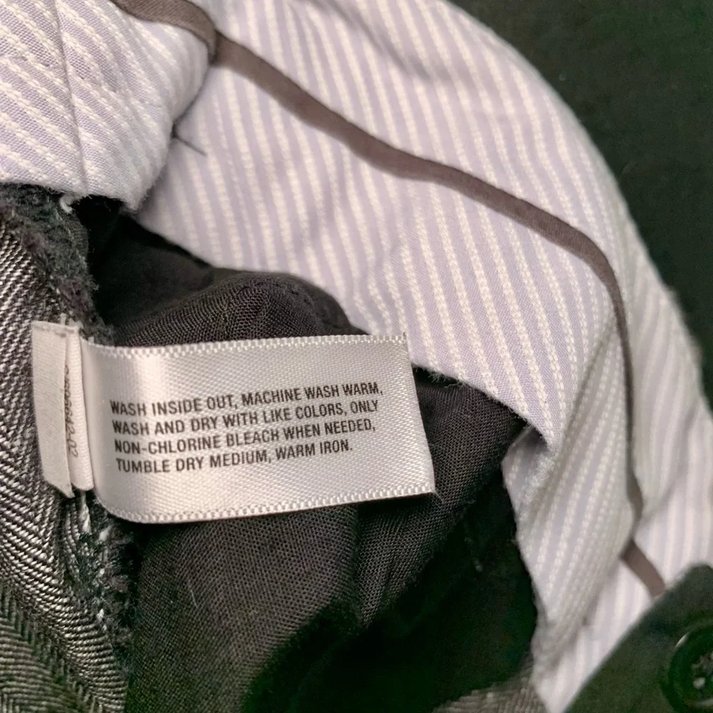 GAP Women's Gray Trousers with Pinstripe- Size 10 - Picture 13 of 13